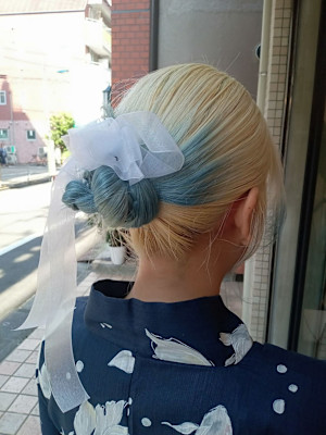【#浴衣 #着付け #夏祭り#花火】ヘアセット#赤羽美容室