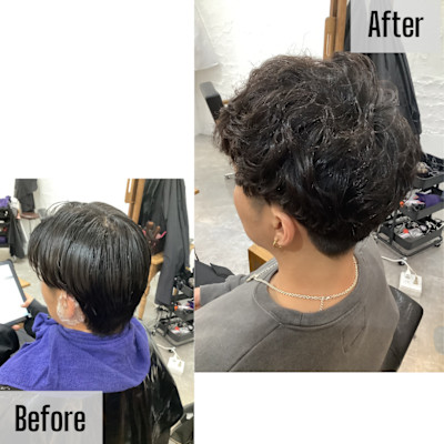 お客様スタイル メンズパーマ!