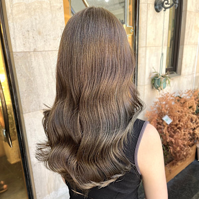 【YAGI】ブリーチなしダブルカラーで作るヘーゼルベージュ