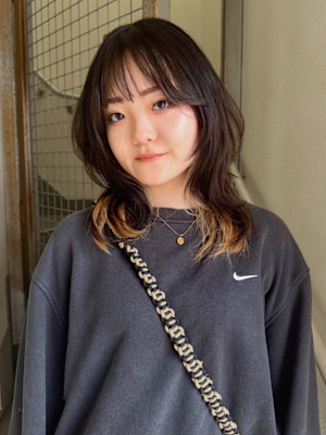 【asuna】インナーカラー/デザインカラー/ウルフカット