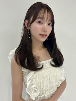 ローレイヤーカット/ナチュラルレイヤー/チョコブラウン