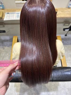 小辻　髪質改善☆艶髪　チェリーレッド×イルミナ