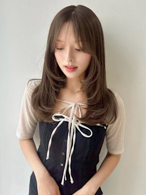 【艶感★韓国前髪】韓国風20代30代大人可愛いカール