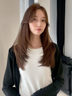 【透明感♪韓国風エギョモリ】シースルーバング大人可愛い小顔