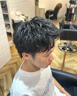 男性カット&ピンパーマ