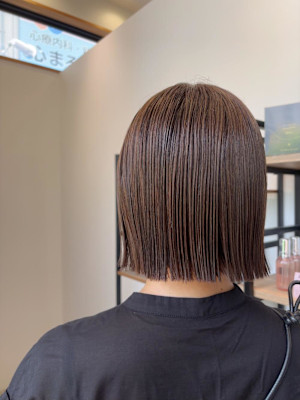 切りっぱなしボブ