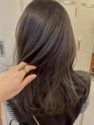 #オリーブブラウン　#ハイライトカラー