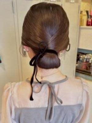 #カチモリヘア　#シンプルシニヨン