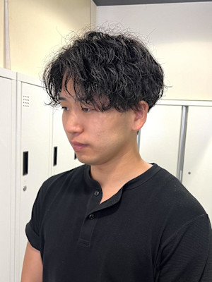 【平山明樹】縦落ちスパイラルパーマ