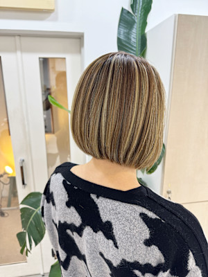 安藤貴志】大人ボブメハイライト＊