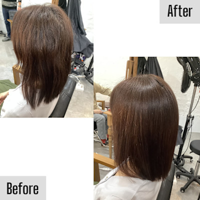 お客様スタイル サラサラ縮毛矯正!