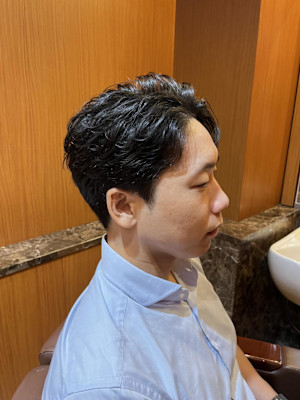 銀座　理容室　ナチュラルパーマ