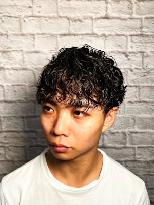 マッシュスタイルとパーマの融合