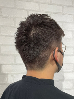夏メンズツーブロック◎爽やか束感ショート刈上げ
