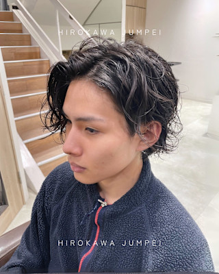  ラフにキマる大人のスパイラルパーマ【三軒茶屋】