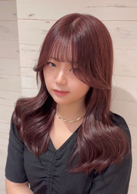 【LAGOON】韓国ヨシンモリ美髪ワインレッド