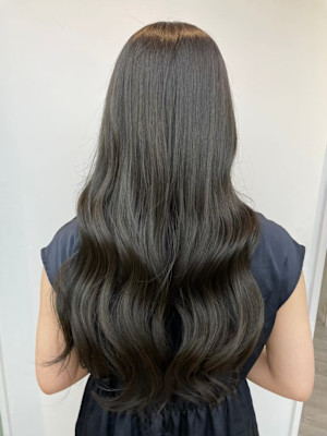 ◆ゆる巻きロング/春パーマ/ダークアッシュ/美髪/ツヤ髪