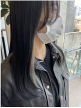 ◆イヤリングカラー/ホワイトベージュ/ストレート/TOKIO