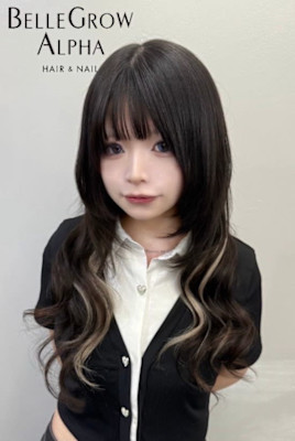 カラー＋羽エクステ