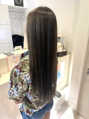 ◆ロングハイライト◆グレー