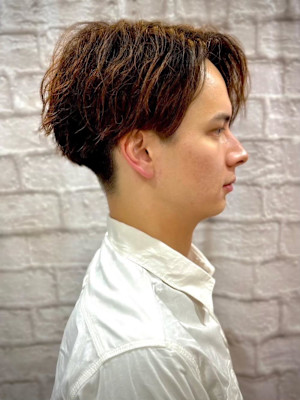 かき上げ73パーマ