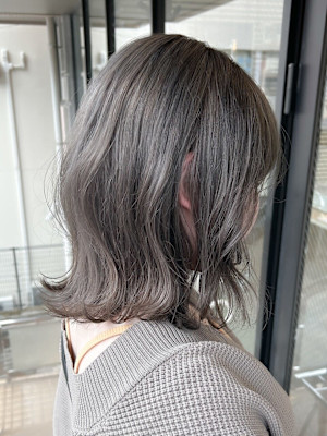 【大人可愛い】透明感グレージュ