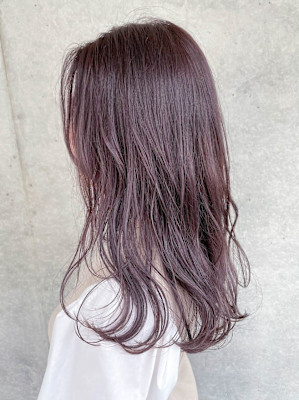 ★〈long〉柔らかい発色◯ピンクラベンダー/ヘッドスパ/