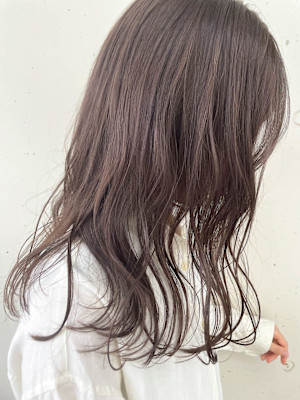 ★〈semi long〉透け感◯ブラウンベージュ