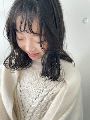 〈 medium〉ゆるめミックス○透けグレージュ/天神大名