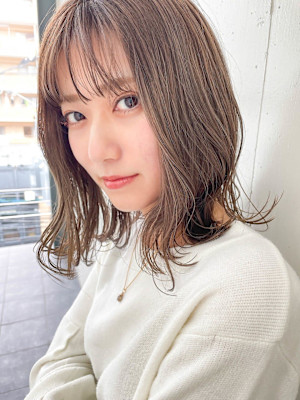 柔らかい透け感◯ミルクティーベージュ/髪質改善/天神大名