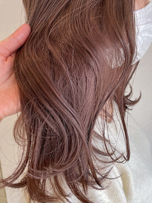 透明感ピンク.ラベンダーカラー/髪質改善/天神大名/