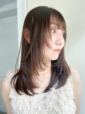 ふんわり大人可愛い＊ナチュラルレイヤースタイル