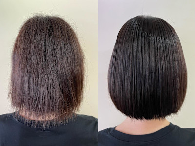 クリニック縮毛矯正+ケラチントリートメント