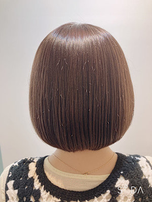 【+ONE自由が丘】アッシュベージュ×ボブ