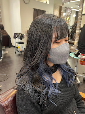 インナーカラー×巻髪×綺麗