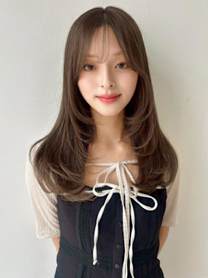 20代30代40代ヘア/ハイレイヤーカット/シナモンベージュ