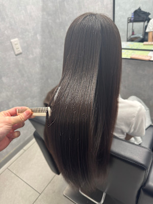 ダメージレス縮毛矯正【酸性ストレート/髪質改善/中川/高畑】