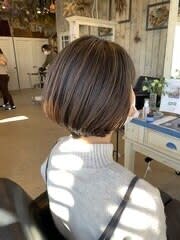 バレイヤージュボブ