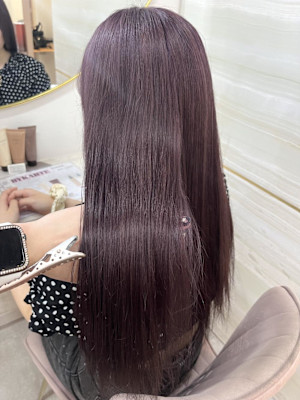 《高橋亜美》ラベンダーカラー/ブリーチ/大宮