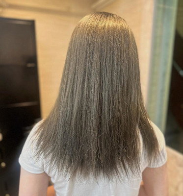 《Hina》オリーブグレージュ/ブリーチカラー