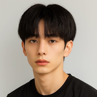 韓国風メンズナチュラルマッシュ