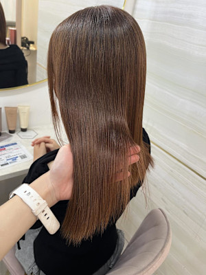 《高橋亜美》オレンジブラウン/艶カラー/大宮