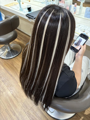 ハイライト風エクステ♪