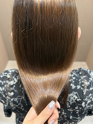 自然な艶髪に♪