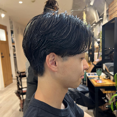 清潔感/センターパート/ビジネス/好印象