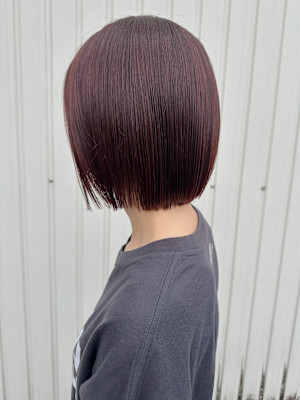 ももか】艶髪アーバンカラー/切りっぱなしボブ