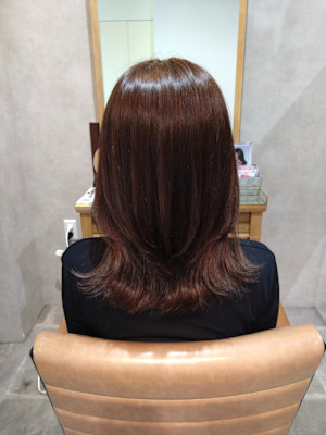 グレージュ×レイヤーボブ☆