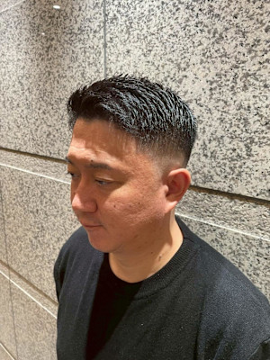 銀座　理容室　イケオジフェード