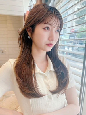 渋谷/デジタルパーマ/フェザーパーマ/ホワイトグレージュ