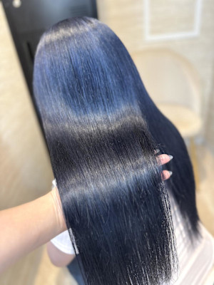 《鈴木茉奈》ネイビー/ダブルブリーチ/ケアブリーチ